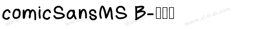 comicSansMS B字体转换